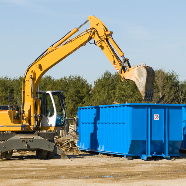 what happens if the residential dumpster is damaged or stolen during rental in Le Raysville